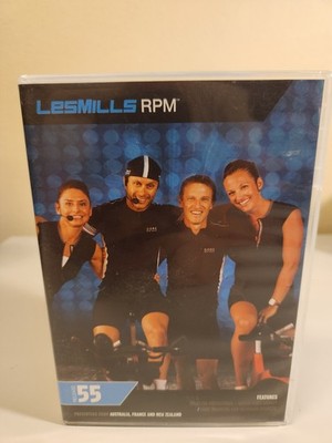 Les Mills RPM 55 Indoor Cycling Workout DVD + CD + Choreography Booklet Set