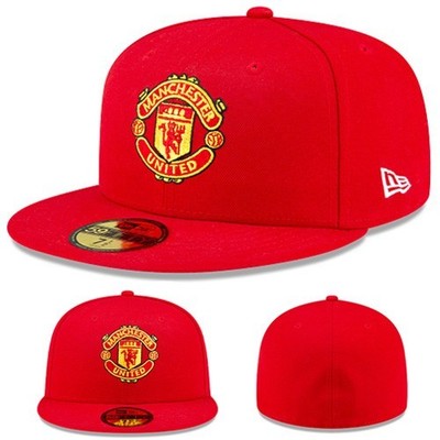 New Era England Premier League Manchester United EPL Official Red Fitted Hat