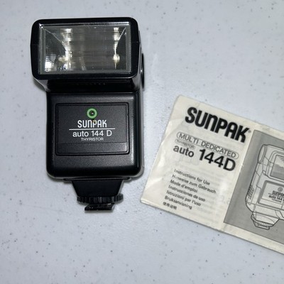 SALE - Save 50%  Sunpak Auto 144 D Shoe Mount Flash