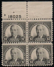 MALACK 623 Fine+ OG Hr's, Plate Block of 4, bold color! b9707