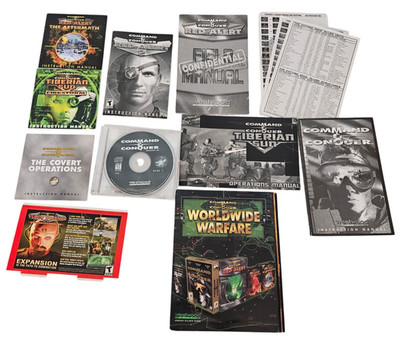 Vintage 1998 Command & Conquer: Worldwide Warfare PC Game Red Alert 1 & 2 READ