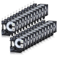 Replacement 18482 Permanent Polyester Label Tape 3/8" for Dymo Rhino 5000 24Pack