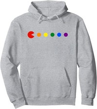 Video-Game Rainbow Polka Dot Pride Month LGBTQ Unisex Hooded Sweatshirt