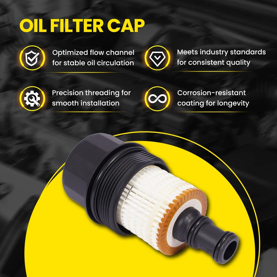 Tapa de filtro de aceite para Mercedes-Benz C280 C300 CLK350 E300 E550 GL500 SL550 ML350 Foto 3 de 4