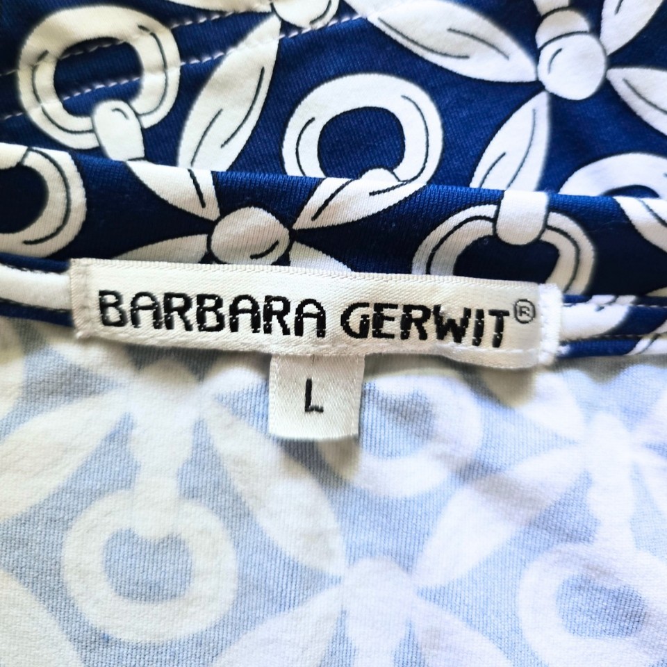 BARBARA GERWIT Equestrian Nautical Pattern Scoop … - image 5