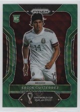 2022 Panini Prizm World Cup Qatar Green Wave Prizm Erick Gutierrez #150 0w77