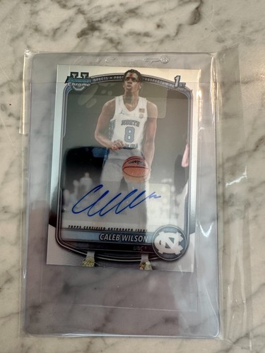 Caleb Wilson – 2025-26 Bowman Basketball · Chrome Prospect Autograph #CPA-CL Caleb Wilson