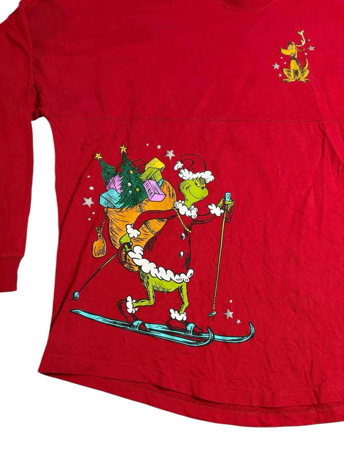 The Grinch Universal Studios Spirit Jersey Shirt Mens 2XL Red Merry Grinchmas