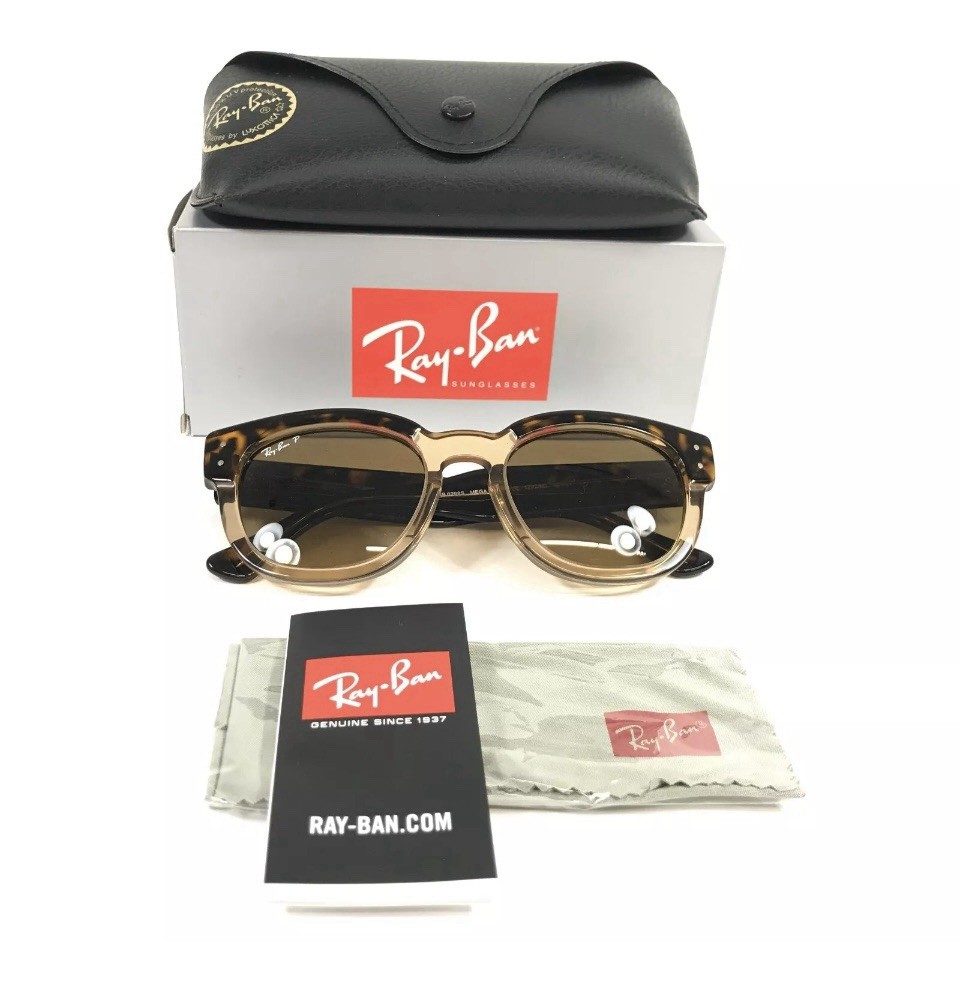 Ray-Ban Mega Hawkeye Sunglasses in Havana Brown MEGA HAWKEYE Sunglasses in Havana On Transparent Brown and  main image 4
