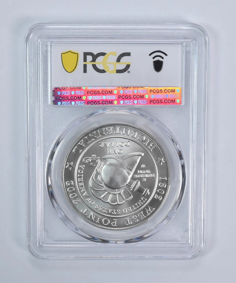 2002-W West Point Commemorative Dollar MS70 PCGS Blue Label *9013 - Image 2 of 4