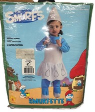 The Smurfs Smurfette Costume Toddler 1-2 Yrs Old New