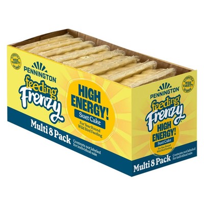 Pennington Fresh Wild Bird Suet - 8 Pack 11.75oz,High Energy Suet