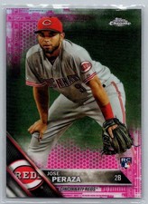 2016 Topps Chrome Pink Refractor Jose Peraza 177