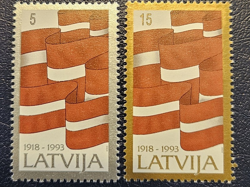 LATVIA 1993 Scott 353-354 Independence MNH