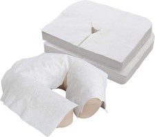 Disposable Face Cradle Covers 100 Pack Massage Table Headrest Covers Soft