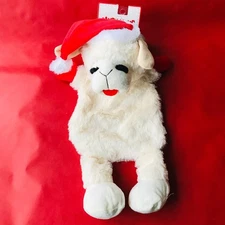 Dog Multipet  Plush Crinkle Flop Dog Toy Lambchop  Christmas Holiday Size : 16"