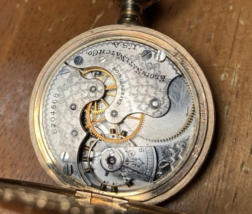 Elgin Pocket Watch, Model 2, Size 6s, Grade 206, 7jewel, Gold Filled Hunter Case