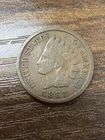 1887 1C Indian Penny Cent  BN Actual Coin Solid Pricing Fine