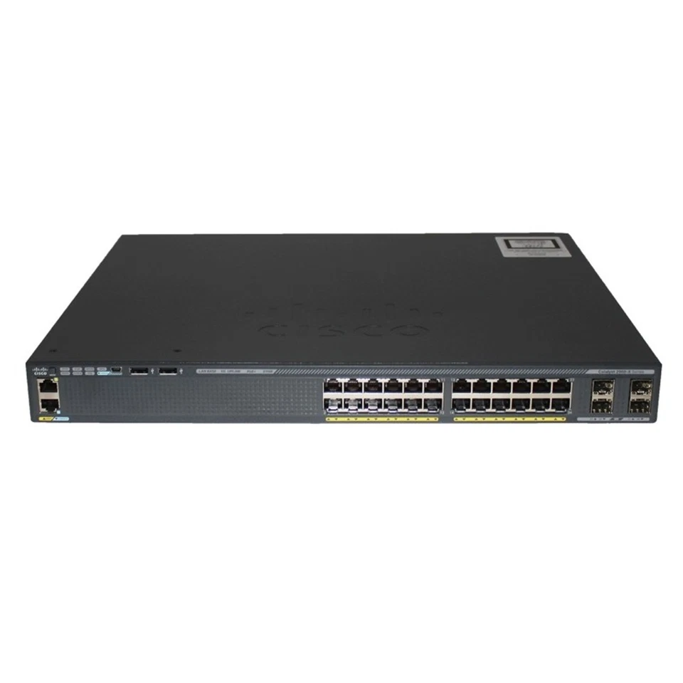 Cisco Meraki 24-Port PoE+ Switch WS-C2960X-24PS-L Catalyst 2960-X 370W 4xSFP LAN