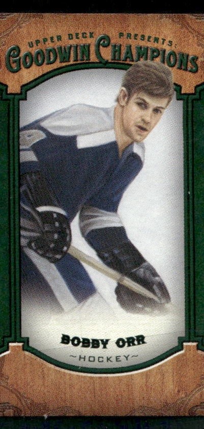 2014 Upper Deck Goodwin Champions Mini Green Lady Luck Back #62 Bobby Orr