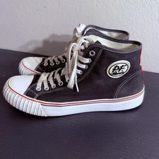 PF Flyers Center Hi Men's Size 11 Black Canvas High Top Shoes Lace Up Sneakers