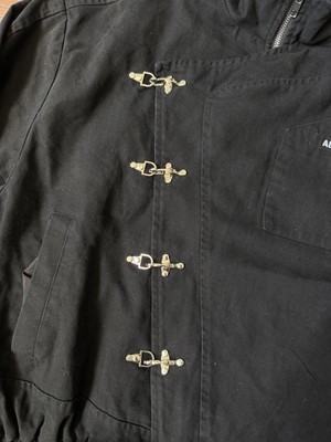 AELFRIC EDEN BOXY FIREMAN CLASP JACKET Size XS Streetwear Black | eBay