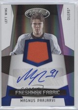 2010-11 Certified Freshman Fabric Mirror Blue 7/50 Magnus Paajarvi #193 0a7