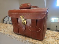 Neolite Brown Leather Satchel Bag 930 Original Vintage Made in USA