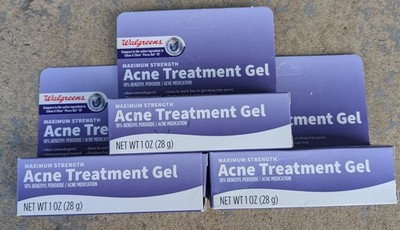 3 Walgreens Maximum Strength Acne Treatment Gel Exp. 8/26