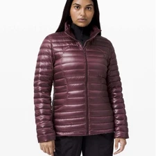 Lululemon Women's Pack It Down Jacket in Bordeaux Drama Shine Goose Down Size 4