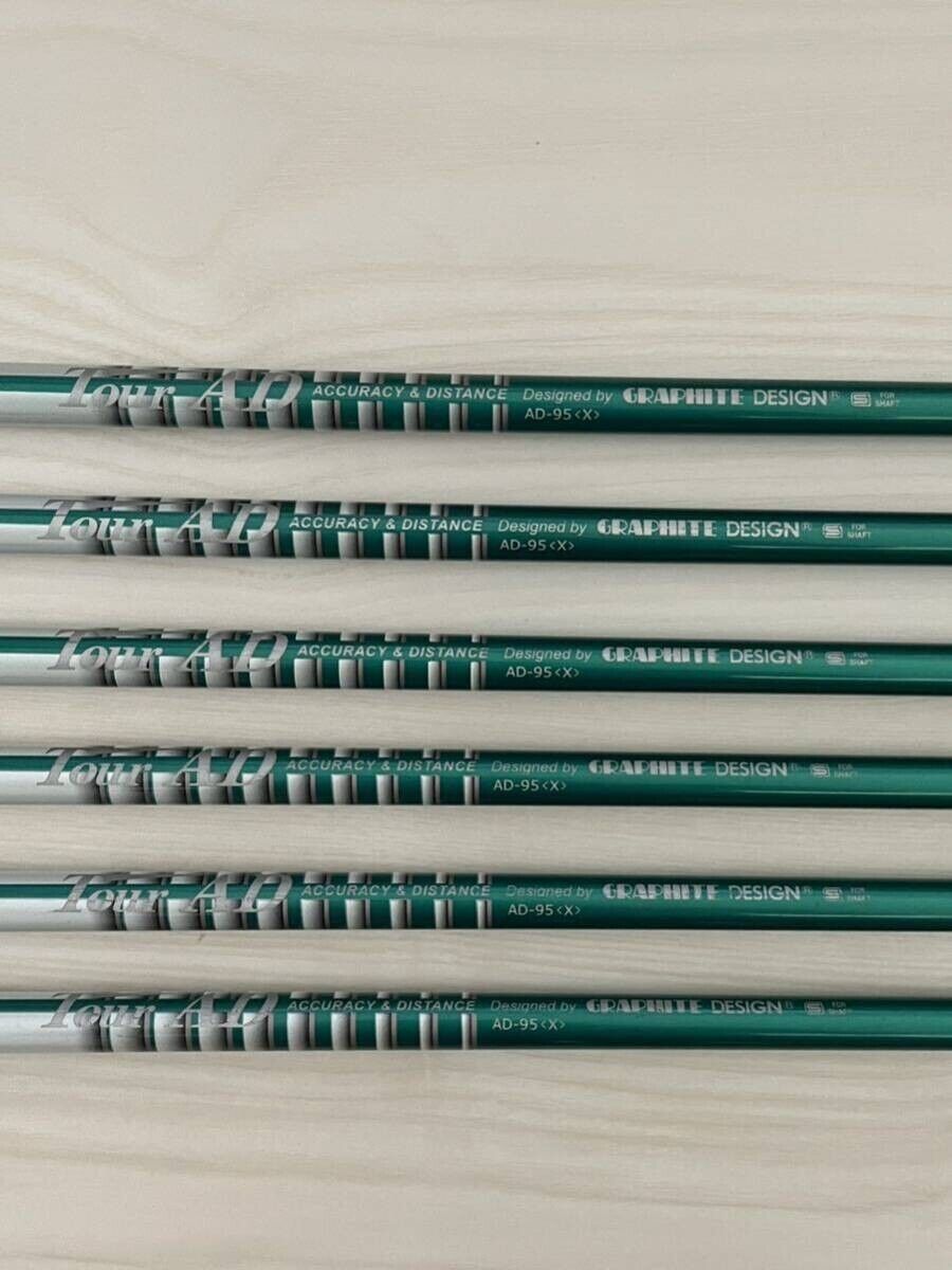 Xフォージード STAR 5〜P 6本　 ツアーAD AD-95 S GRAPHITE DESIGN TOUR AD-95X 6pcs Iron Set Shaft Only Flex-X