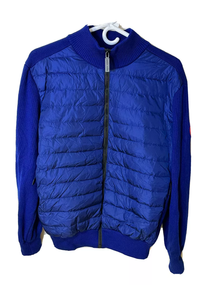 Canada Goose Mens Down Bomber Hybridge CW Black Label - Blue - Size L