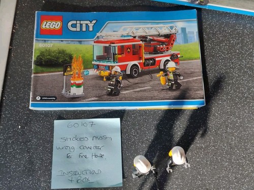 Lego City: Feuerwehrleiterwagen 60107 Komplettset mit Karton - Bild 8 von 9