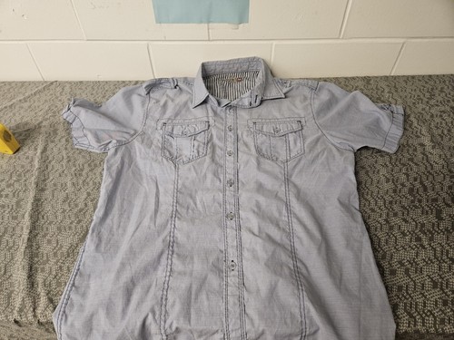 Sovereign Code Shirt Mens Medium Button-Down Shirt Blue - Picture 3 of 9