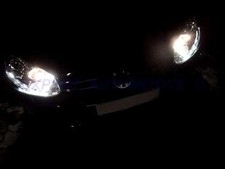 FARI CROMO PER XENON SERIE D2S DAYLINE (MOD GTI) LED DIURNI VW GOLF 5 ++MOTORINI