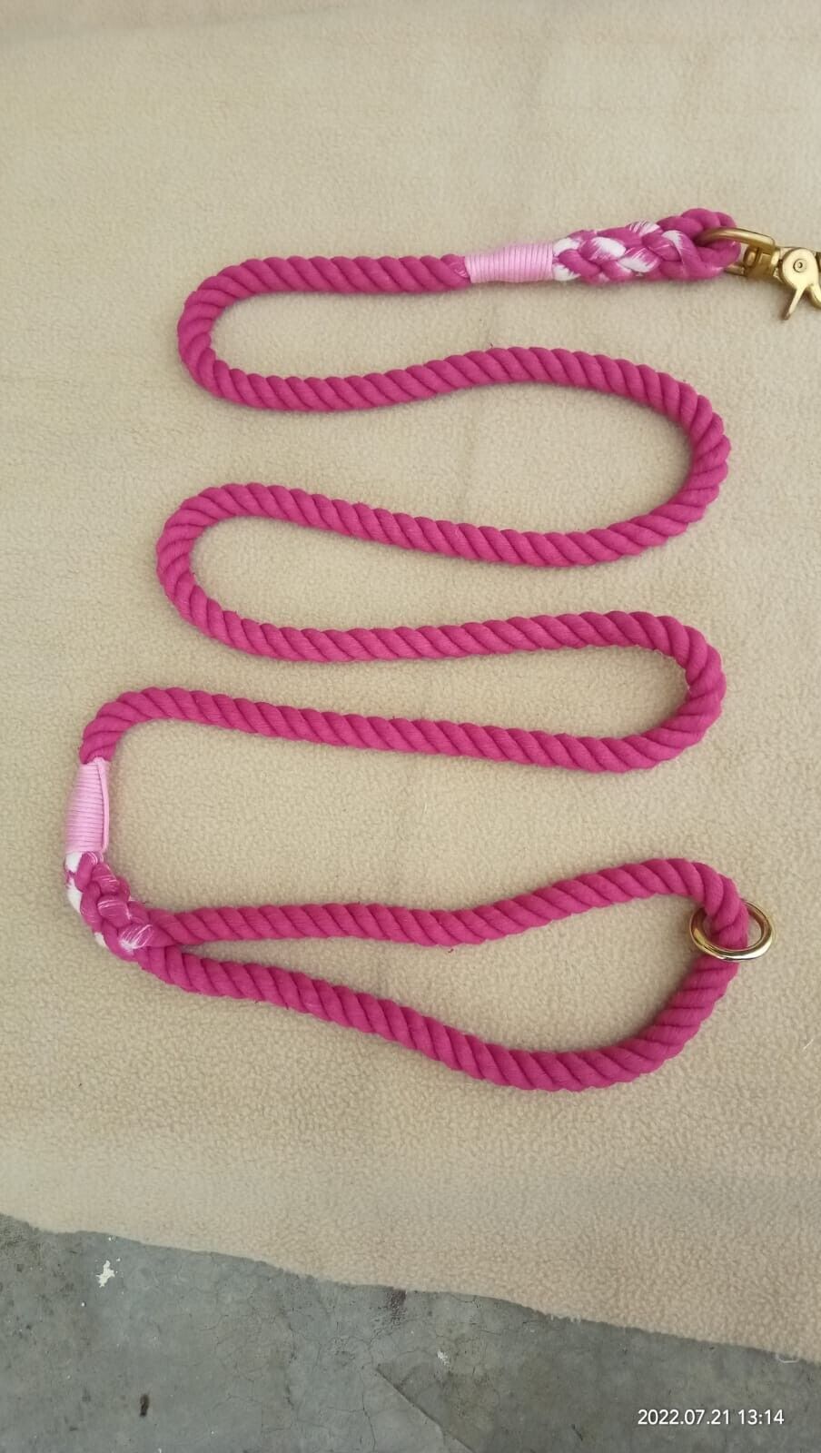 Heavy Duty Durable Reflective Personalized Custom Cotton Rope Dog Leash