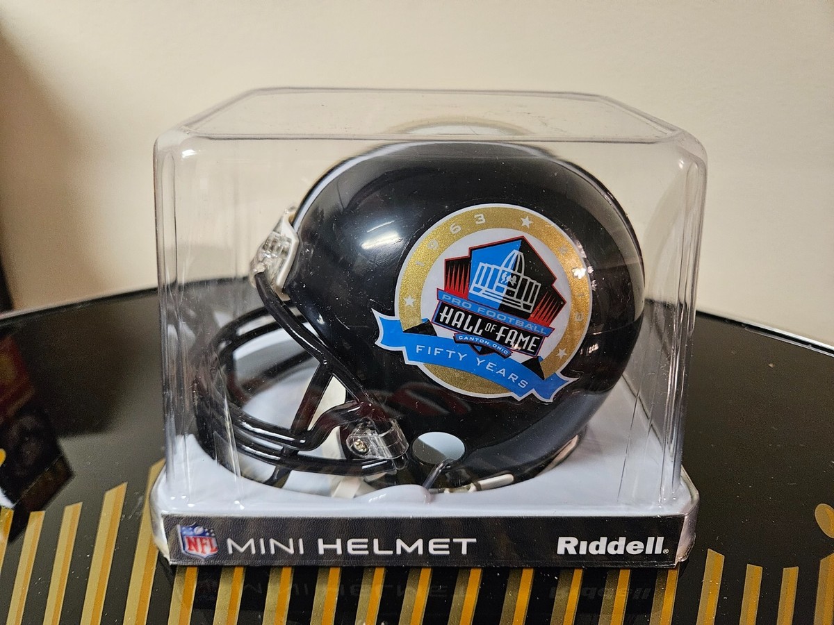 Rare Pro Football Hall Of Fame HOF NFL Riddell Mini Helmet 50 Year