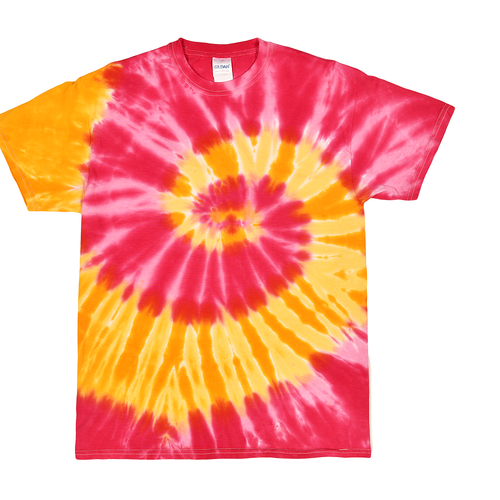 how to tie dye shirts with 2 colors