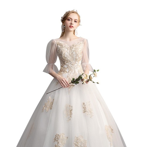 A-Linie Brautkleid Hochzeitskleid Kleid Braut Babycat collection Spitze BC706 - Bild 3 von 5