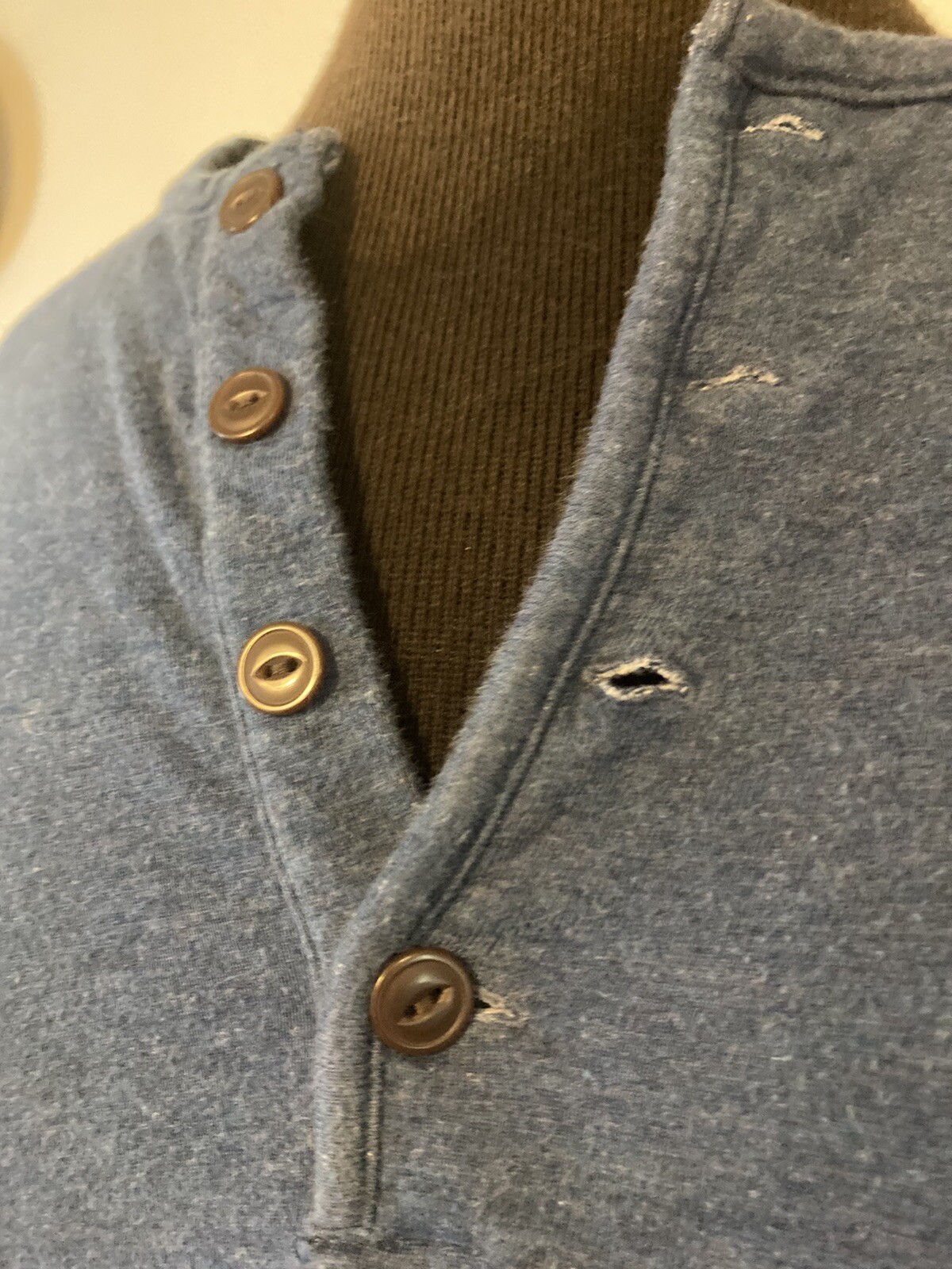 Pendleton Mens Large Henley Button Neck Shirt Pul… - image 2