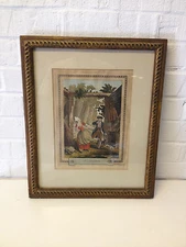 Antique Gaetano Testolini Engraving Print Le Chasseur The Hunter