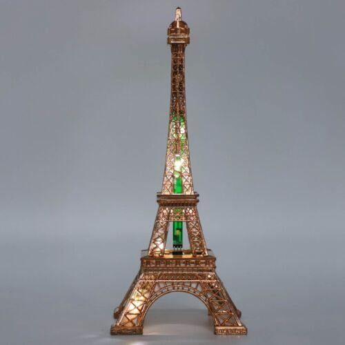 Tower LED Light Luminous Beautiful Home Decoration Metal Model Craft Decor DSO - Picture 1 of 24