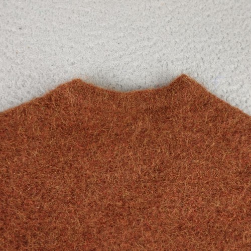 Vintage Turnbury Sweater Youth Medium Brown 100% Baby Alpaca Chunky Knit V-Neck - Picture 8 of 10