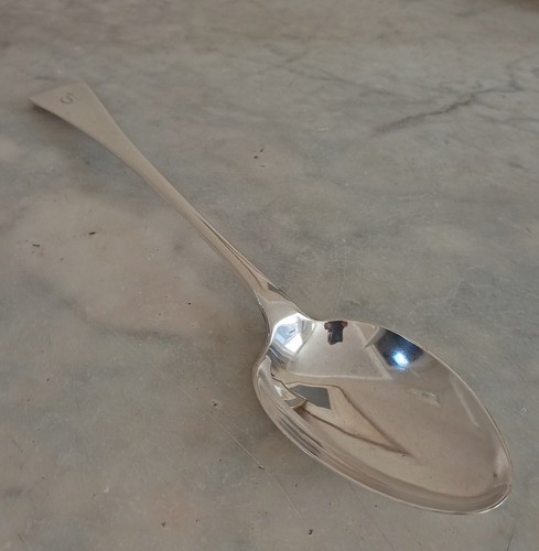 OLD ENGLISH Design WALKER & HALL Silver Plated Cutlery Serving Basting Spoon - Picture 3 of 5