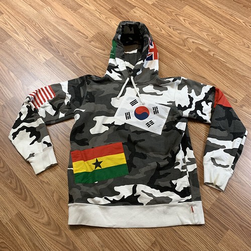00s Supreme Flags Hooded Sweatshirt 