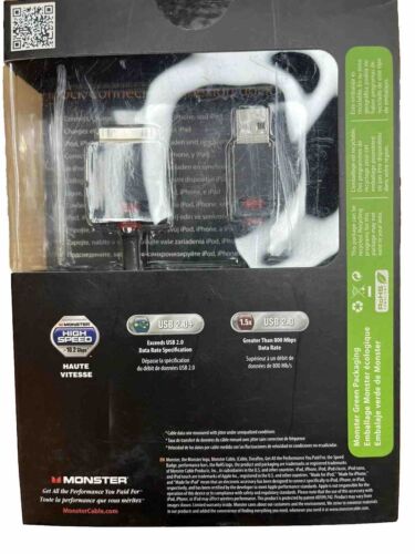 Monster iCable .8M iPad iPod iPhone Dock Connect to USB Cable 3.28 Ft - Picture 3 of 5