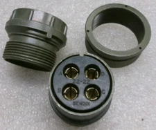 BENDIX AMPHENOL MS3106E22-22S CIRCULAR CONNECTOR SOCKET 4-PIN #289FF