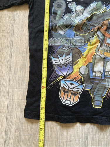 Transformers Shirt Kids Boys Black Megatron Optimus Prime Long Sleeve S 5/6 - Picture 4 of 7