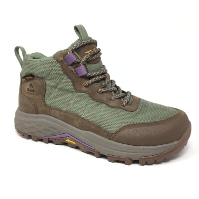 NEW Teva Ridgeview Mid WP Hiking Boots Shoes Womens Size 7.5 Brown Green Trail