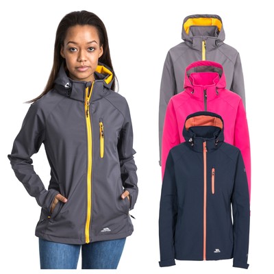 ladies softshell jacket with hood
